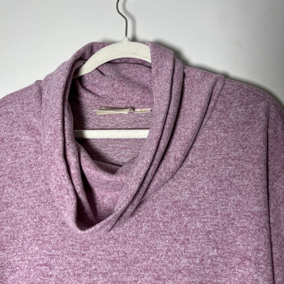 Anthropologie Maeve Tunic Cowl Neck Sweater Medium Relaxed Soft Pink Oversized - Picture 10 of 15